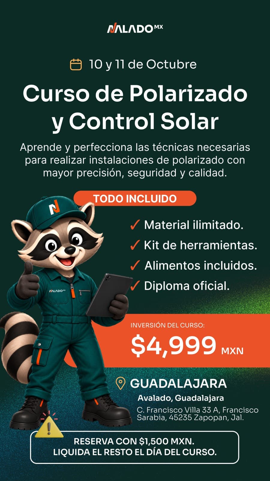 CERTIFICACIÓN EN POLARIZADO Y CONTROL SOLAR (Guadalajara)
